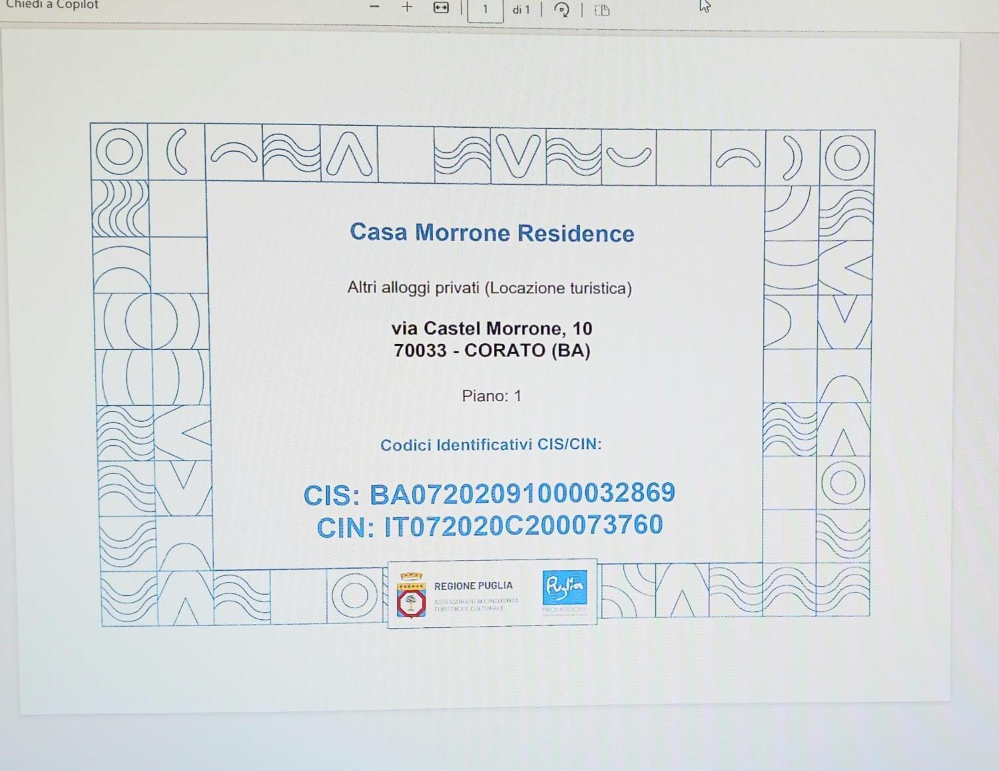 Casa Morrone Residence Corato Extérieur photo